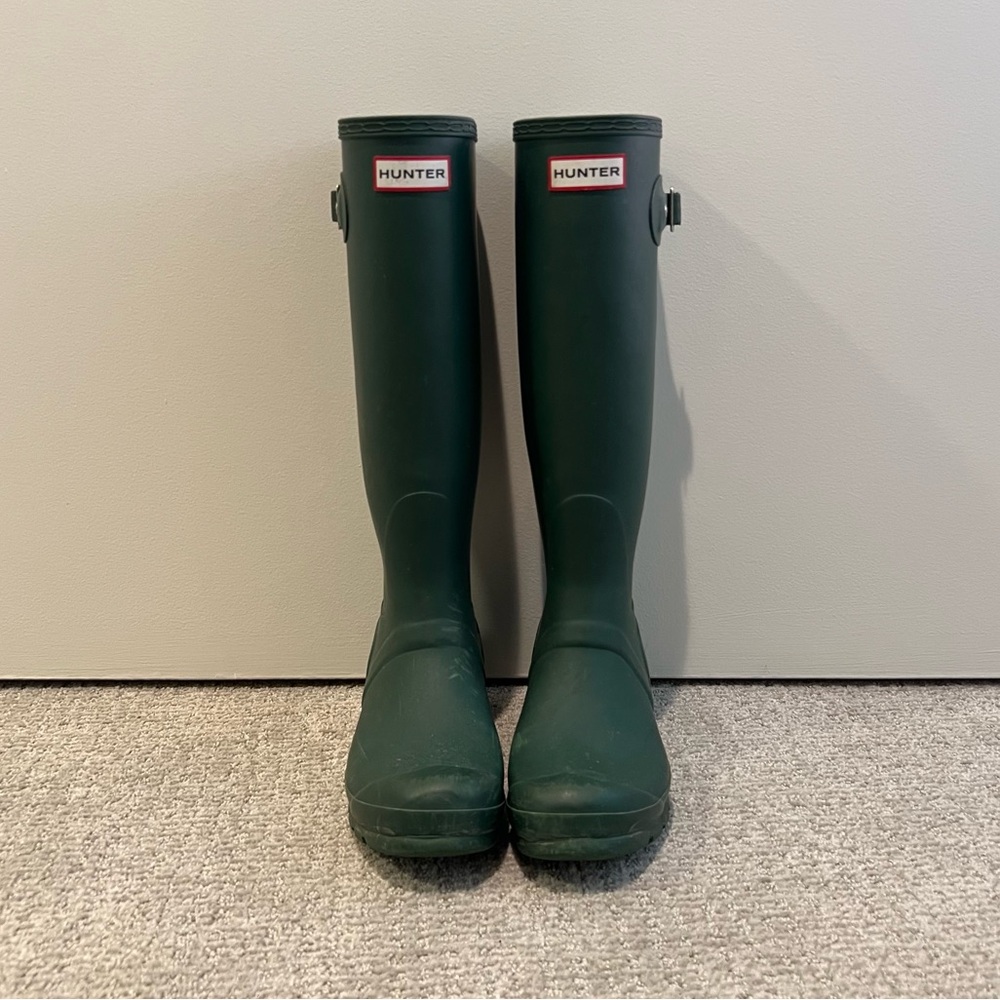 Hunter Women’s Original Tall Rain Boots | Size 6, Hunter Green